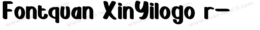 Fontquan XinYilogo r字体转换
